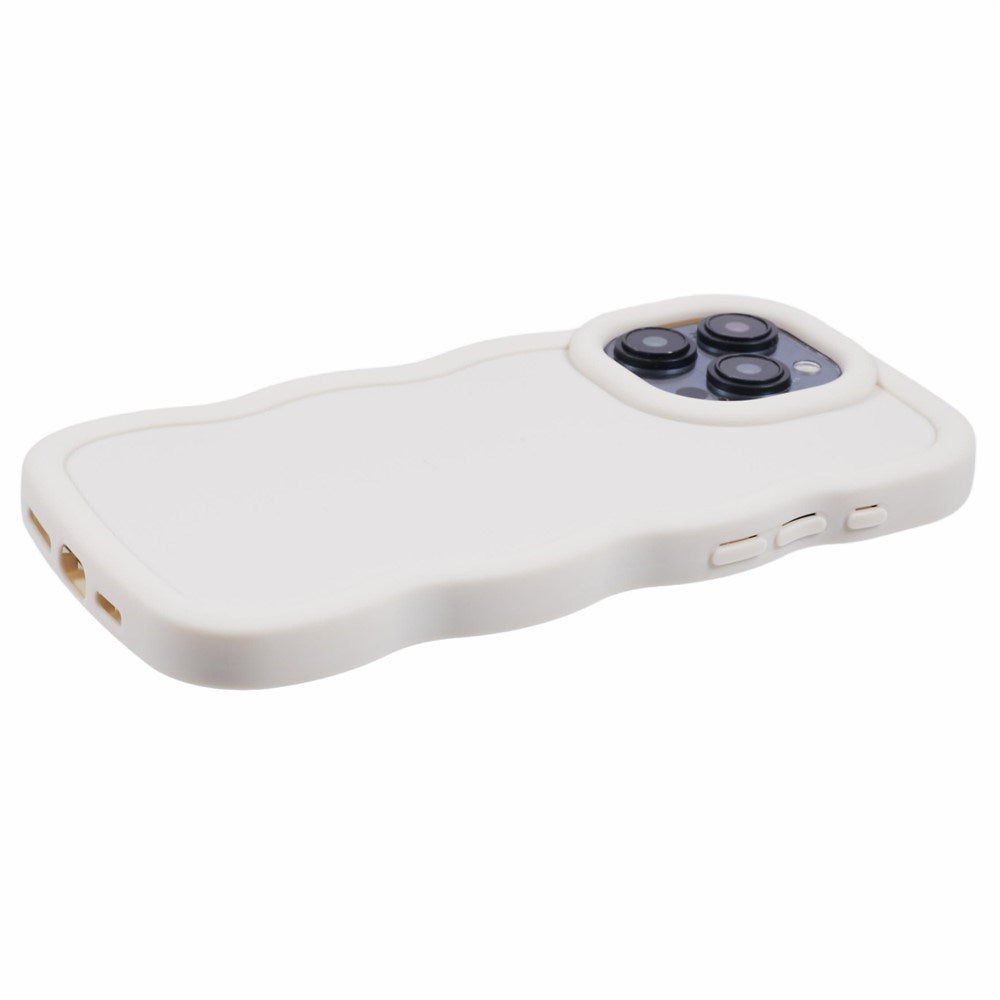 iPhone 13 Pro EIDERWOOD Flexibelt Plast Wavy Skal - Vit