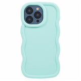 iPhone 13 Pro EIDERWOOD Flexibelt Plast Wavy Skal - Blå