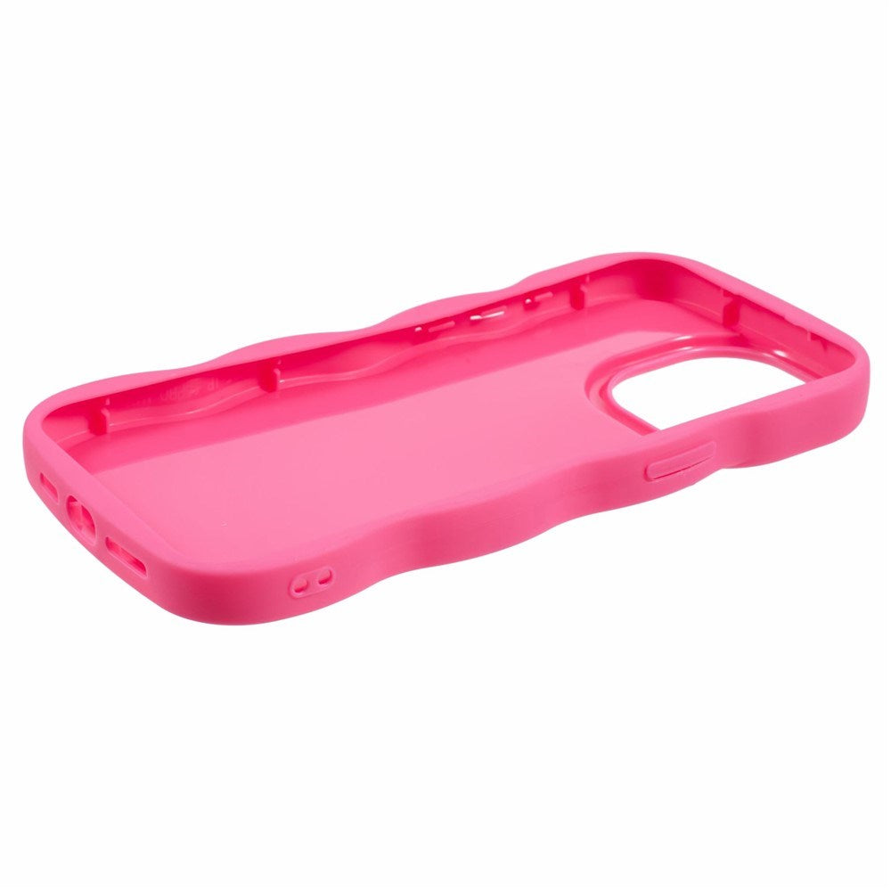 iPhone 12 / 12 Pro EIDERWOOD Flexibelt Plast Wavy Skal - Pink