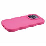 iPhone 12 / 12 Pro EIDERWOOD Flexibelt Plast Wavy Skal - Pink