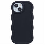 iPhone 14 EIDERWOOD Flexibelt Plast Wavy Skal - Svart