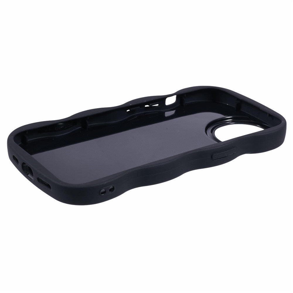 iPhone 14 EIDERWOOD Flexibelt Plast Wavy Skal - Svart