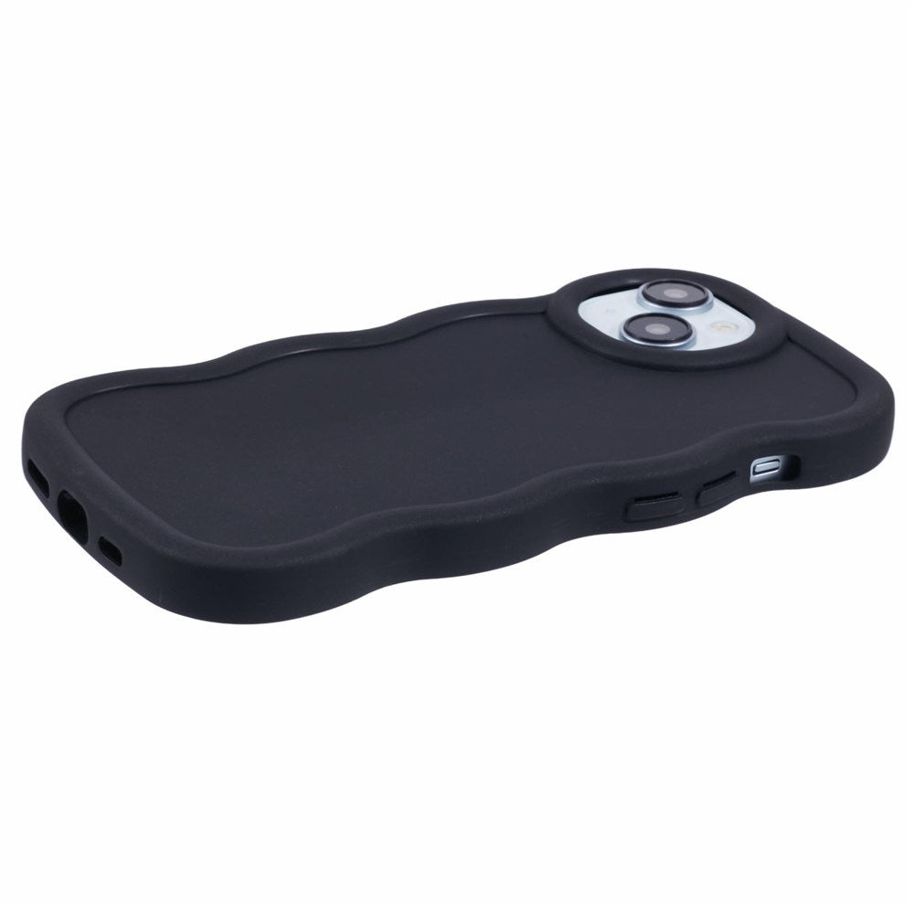 iPhone 14 EIDERWOOD Flexibelt Plast Wavy Skal - Svart