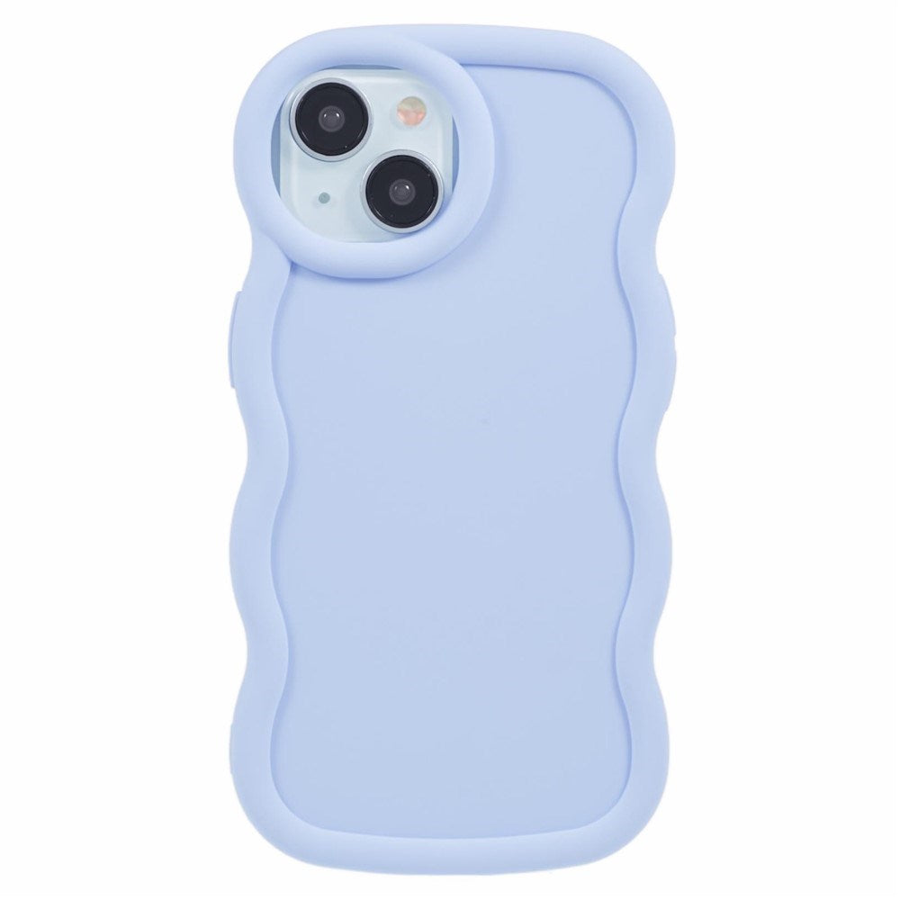 iPhone 14 EIDERWOOD Flexibelt Plast Wavy Skal - Lila