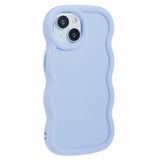 iPhone 14 EIDERWOOD Flexibelt Plast Wavy Skal - Lila