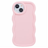 iPhone 14 EIDERWOOD Flexibelt Plast Wavy Skal - Rosa