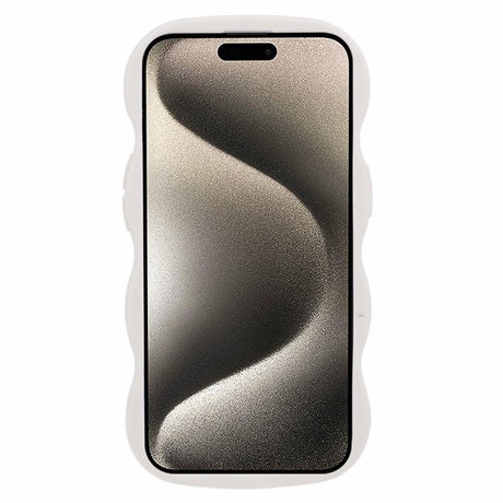 iPhone 13 EIDERWOOD Flexibelt Plast Wavy Skal - Vit
