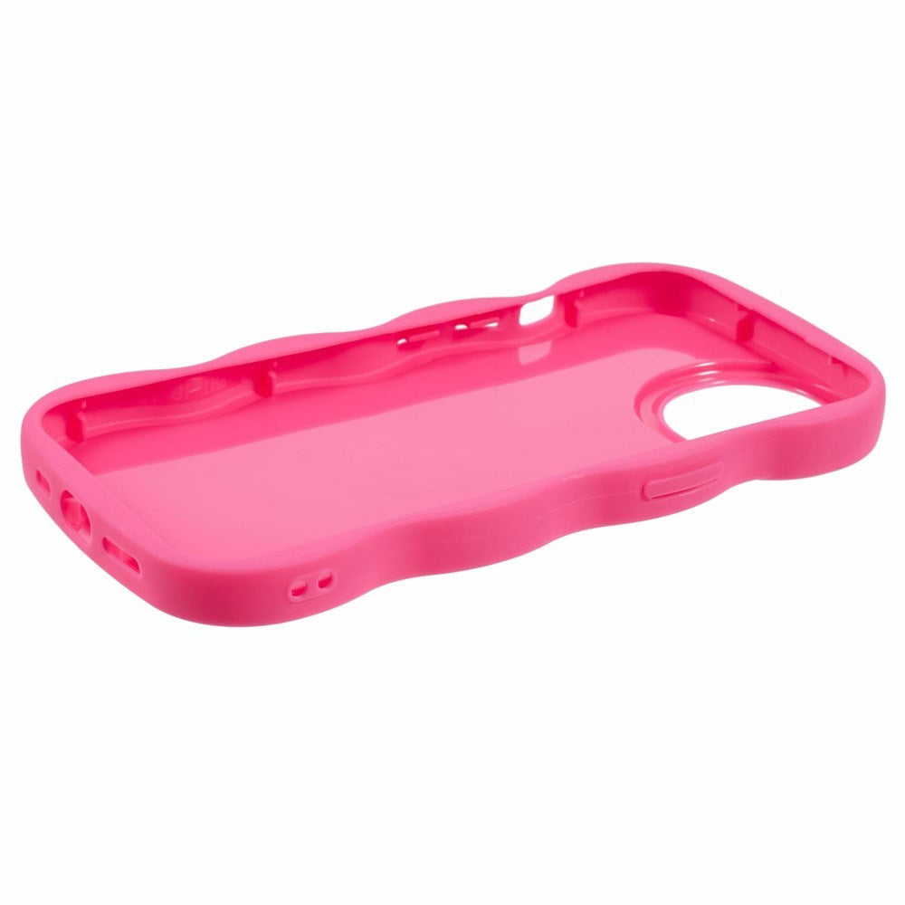 iPhone 13 EIDERWOOD Flexibelt Plast Wavy Skal - Pink