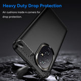 EIDERWOOD Honor 200 Pro (5G) Brushed Carbon Fiber Flexibelt Plast Skal - Svart