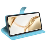 EIDERWOOD Honor 200 Pro (5G) Konstläder Flip Fodral m. Korthållare & Ställfunktion - Blå