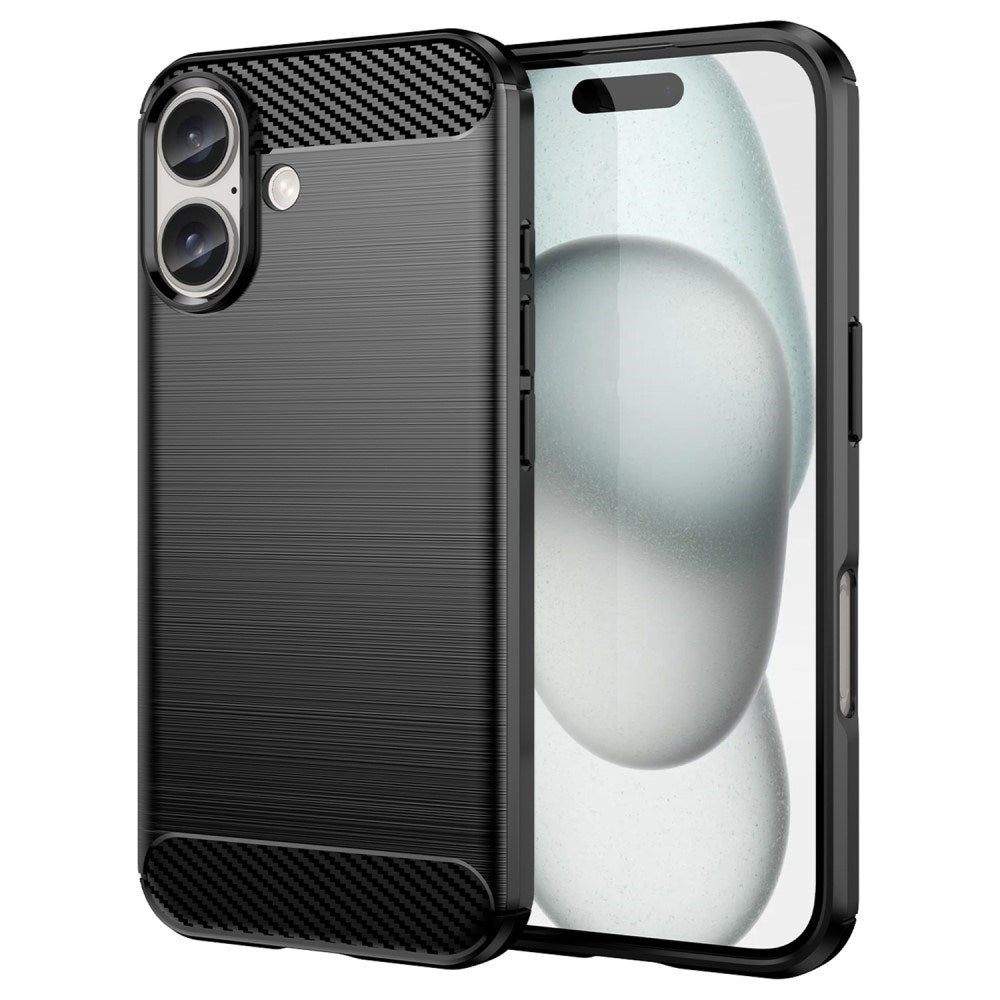 EIDERWOOD iPhone 16 Brushed Carbon Skal - Svart