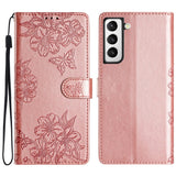 EIDERWOOD Samsung Galaxy S22+ (Plus) Konstläder Plånboksfodral med Gravyr - Rose Gold