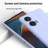 EIDERWOOD Motorola Edge 50 Fusion Liquid Silikon Skal med Rem - Lila