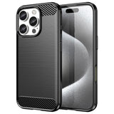 EIDERWOOD iPhone 16 Pro Brushed Carbon Skal - Svart