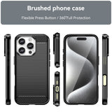 EIDERWOOD iPhone 16 Pro Brushed Carbon Skal - Svart