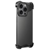 iPhone 15 Pro Tvådelat Metall Bumper Skal - Svart