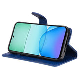 EIDERWOOD Xiaomi Redmi 13 Plånboksfodral i Konstläder med Rem - Blå