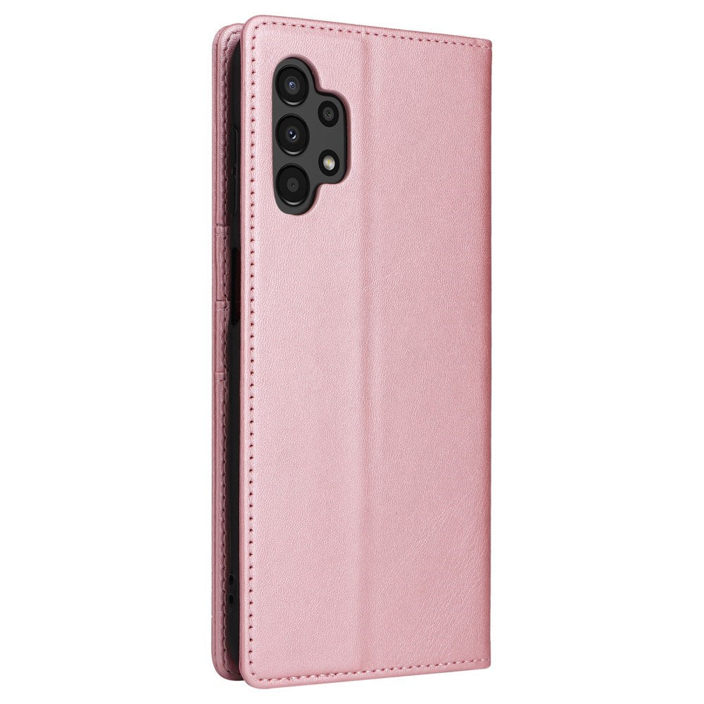 EIDERWOOD Samsung Galaxy A13 (4G/5G) / A04s / M13 Konstläder Flip Fodral m. Korthållare & Ställfunktion - Rosa