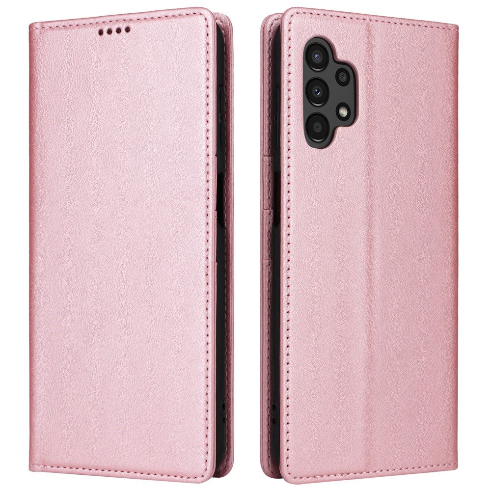 EIDERWOOD Samsung Galaxy A13 (4G/5G) / A04s / M13 Konstläder Flip Fodral m. Korthållare & Ställfunktion - Rosa