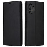 EIDERWOOD Samsung Galaxy A13 (4G/5G) / A04s / M13 Konstläder Flip Fodral m. Korthållare & Ställfunktion - Svart