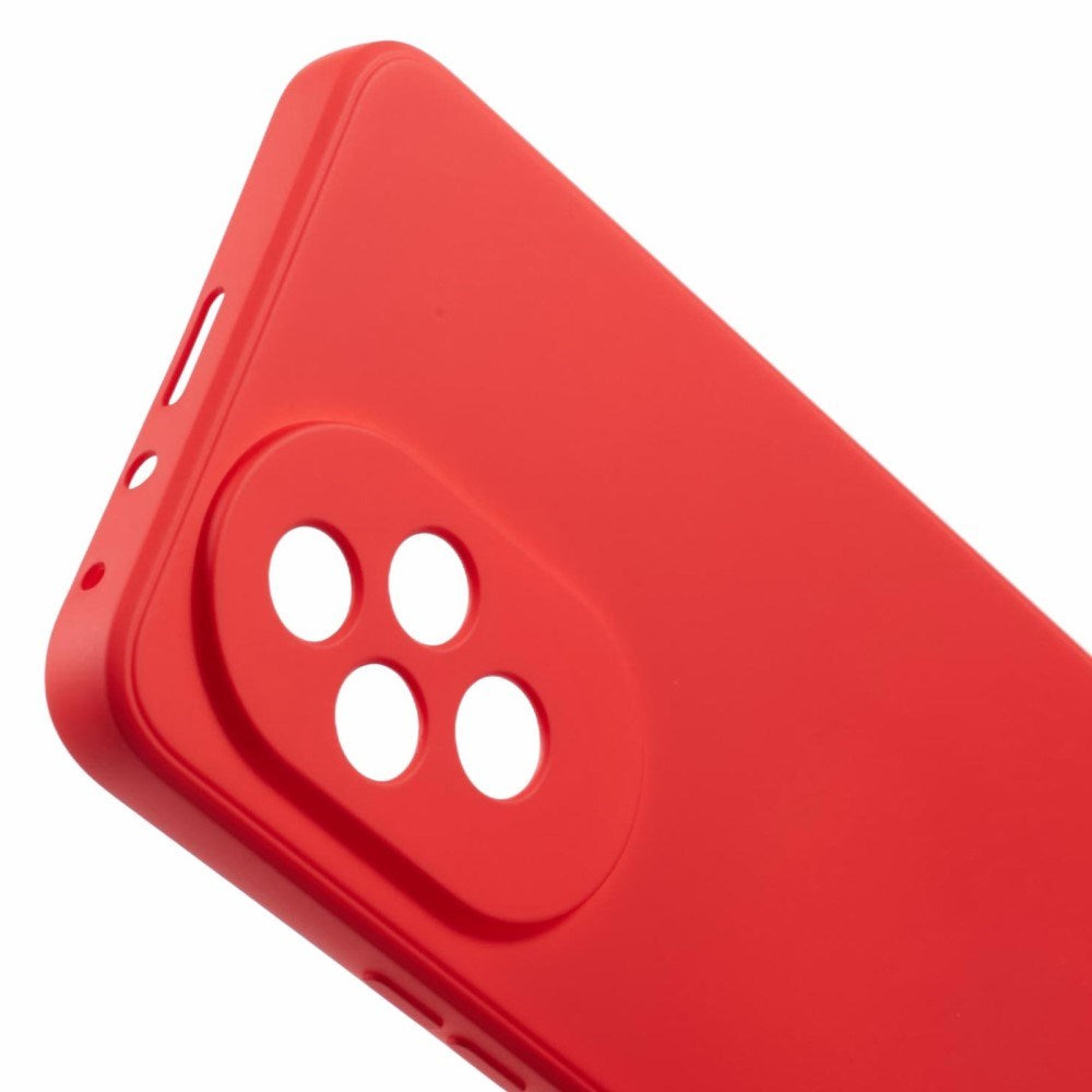 EIDERWOOD Honor 200 5G Fodral – Flexibelt Plast-fodral med Fiberfoder och Precisa Kamerautskärningar - Röd