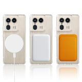 EIDERWOOD Motorola Edge 50 Ultra Hybrid Plast Skal - MagSafe Kompatibel - Genomskinlig / Vit