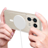 EIDERWOOD Motorola Edge 50 Ultra Hybrid Plast Skal - MagSafe Kompatibel - Genomskinlig / Vit