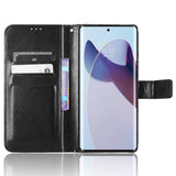 EIDERWOOD Motorola Edge 30 Ultra Konstläder Plånbokfordral med Stativ - Svart