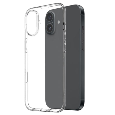 NORTHJO iPhone 16 2-i-1 Set Flexibelt Plast Skal med Härdat Skyddsglas - Genomskinlig