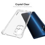 HTC U24 Pro (5G) Plast Skal m. Stötdämpande Hörn - Genomskinlig