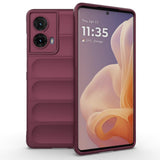 EIDERWOOD Motorola Moto G85 (5G) Flexibel Plast Skal - Bordeaux Röd