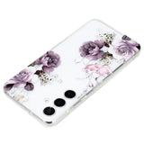 EIDERWOOD Samsung Galaxy S24 FE Flexibelt Plast Skal med Motiv - Transparent / Pioner Blommor