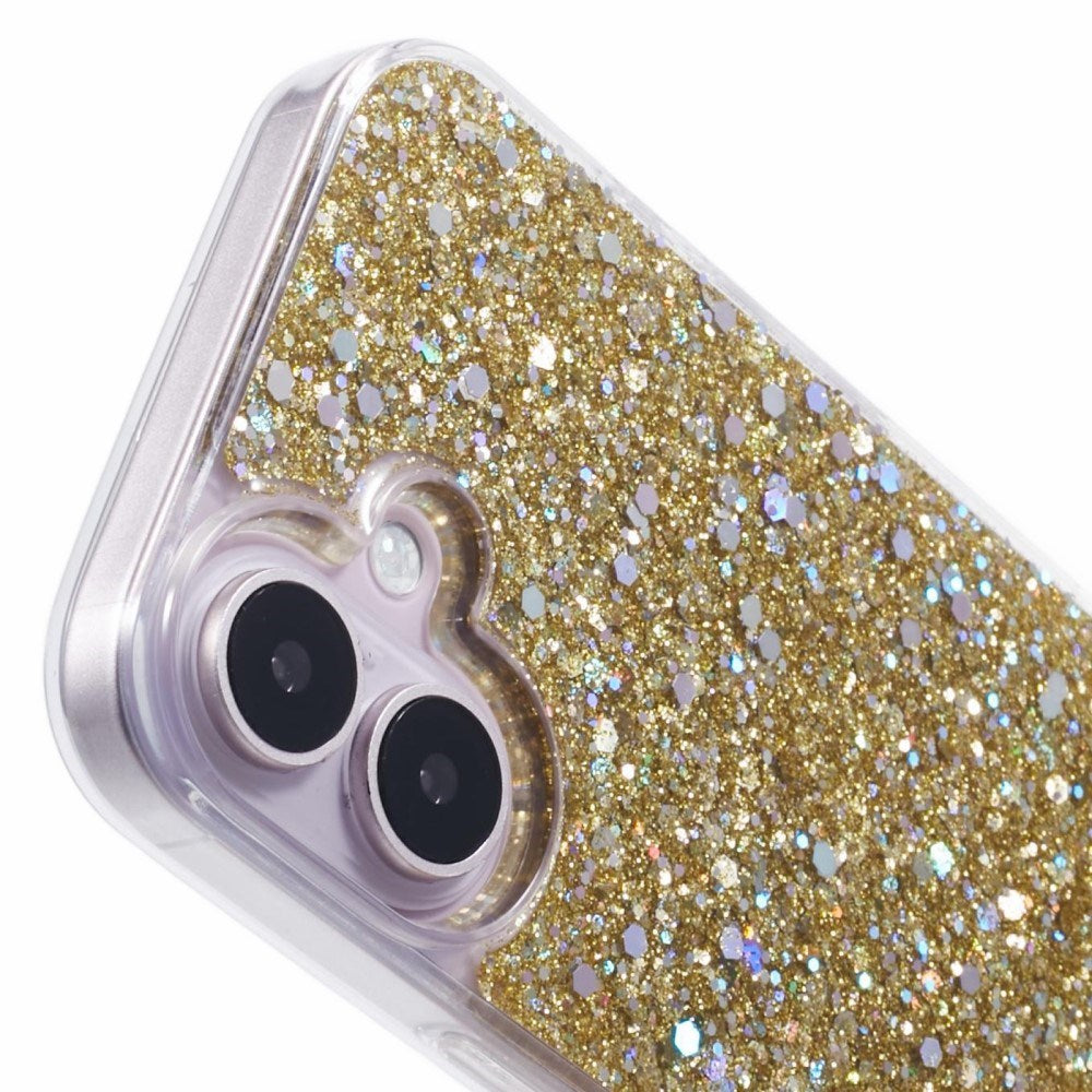 EIDERWOOD iPhone 16 Glitter Skal - Guld