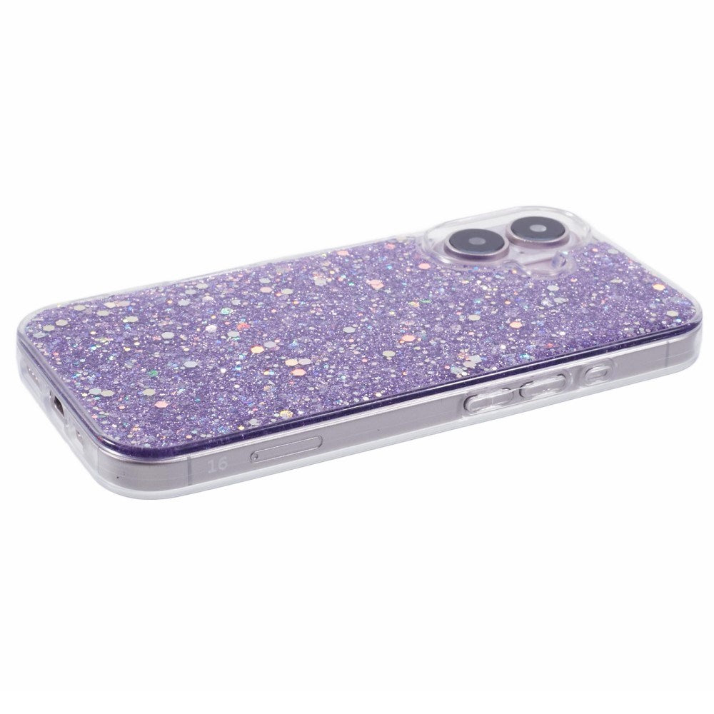 EIDERWOOD iPhone 16 Glitter Skal - Lila