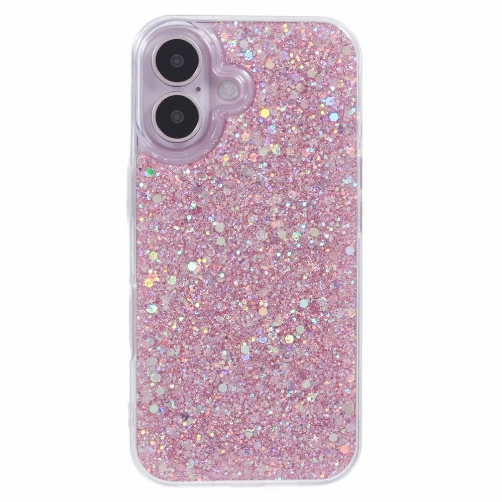 EIDERWOOD iPhone 16 Glitter Skal - Rosa