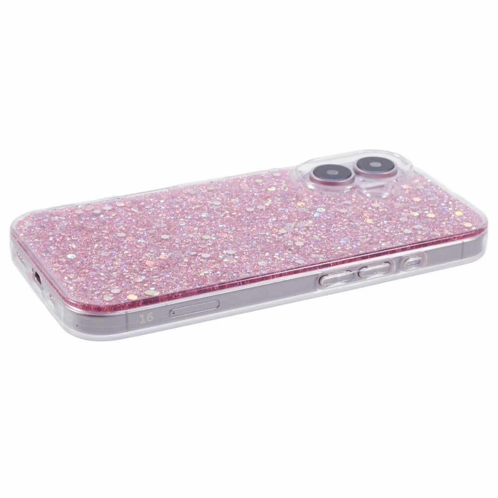 EIDERWOOD iPhone 16 Glitter Skal - Rosa