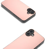 EIDERWOOD iPhone 16 Konstläder Belagd Plastskal - Rosa