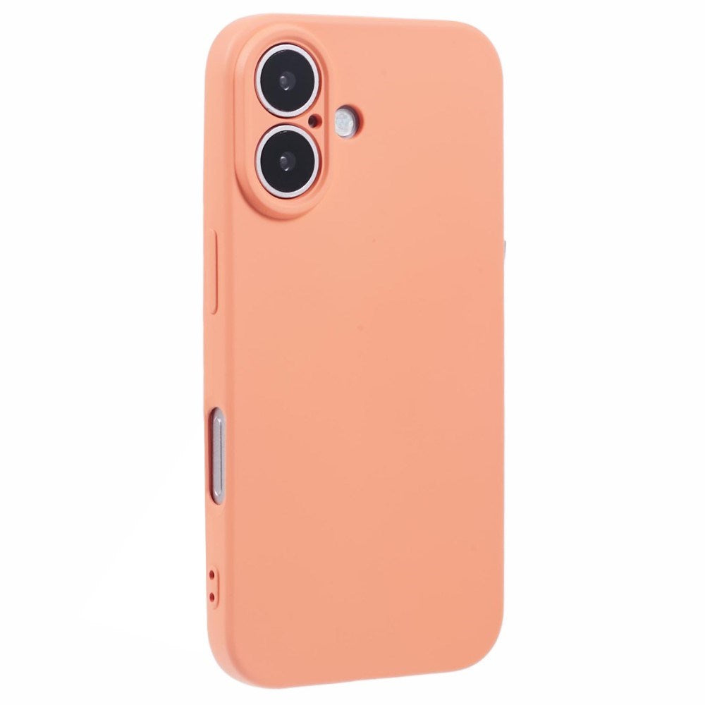 EIDERWOOD iPhone 16 Matt Flexibelt Plast Skal - Orange