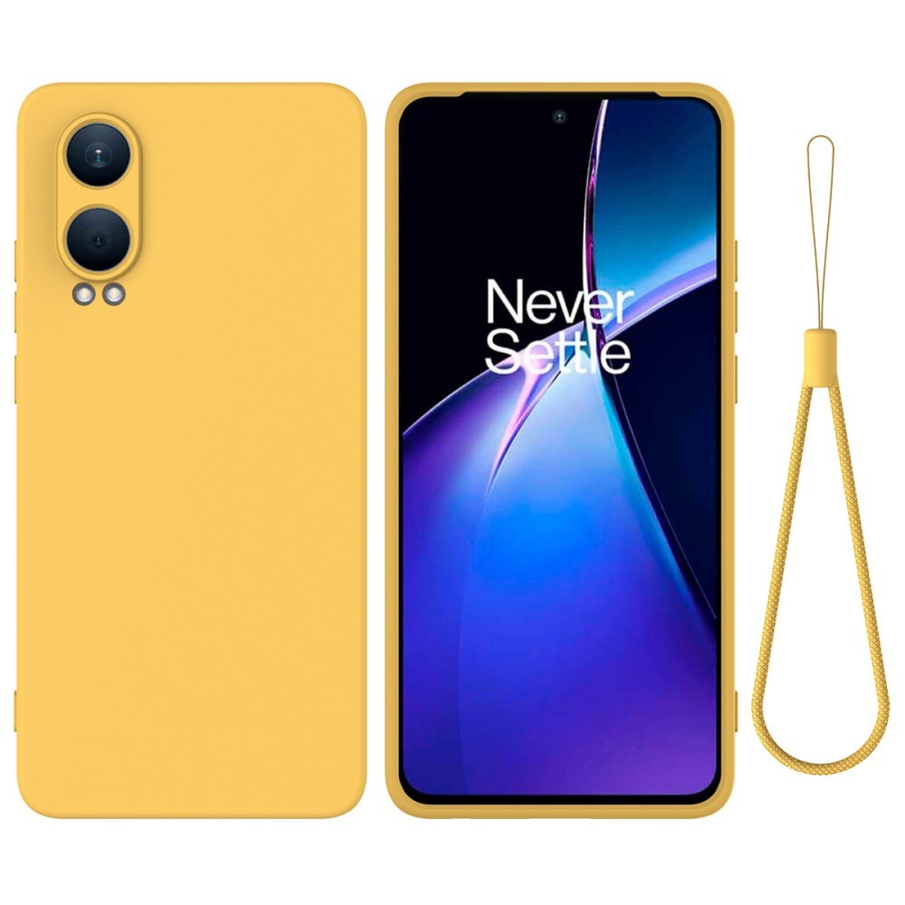 EIDERWOOD OnePlus Nord CE4 Lite (5G) Liquid Silikon Skal m. Rem - Gul