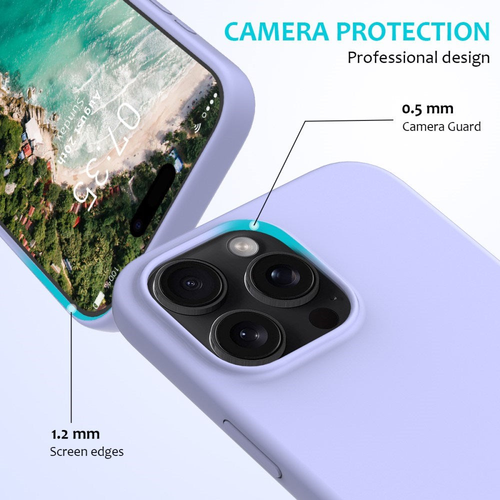 EIDERWOOD iPhone 16 Pro Max Fodrat Silikon Skal - Lavendel