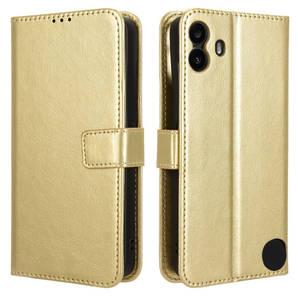 EIDERWOOD Nothing CMF Phone 1 Konstläder Flip Fodral m. Rem - Gull