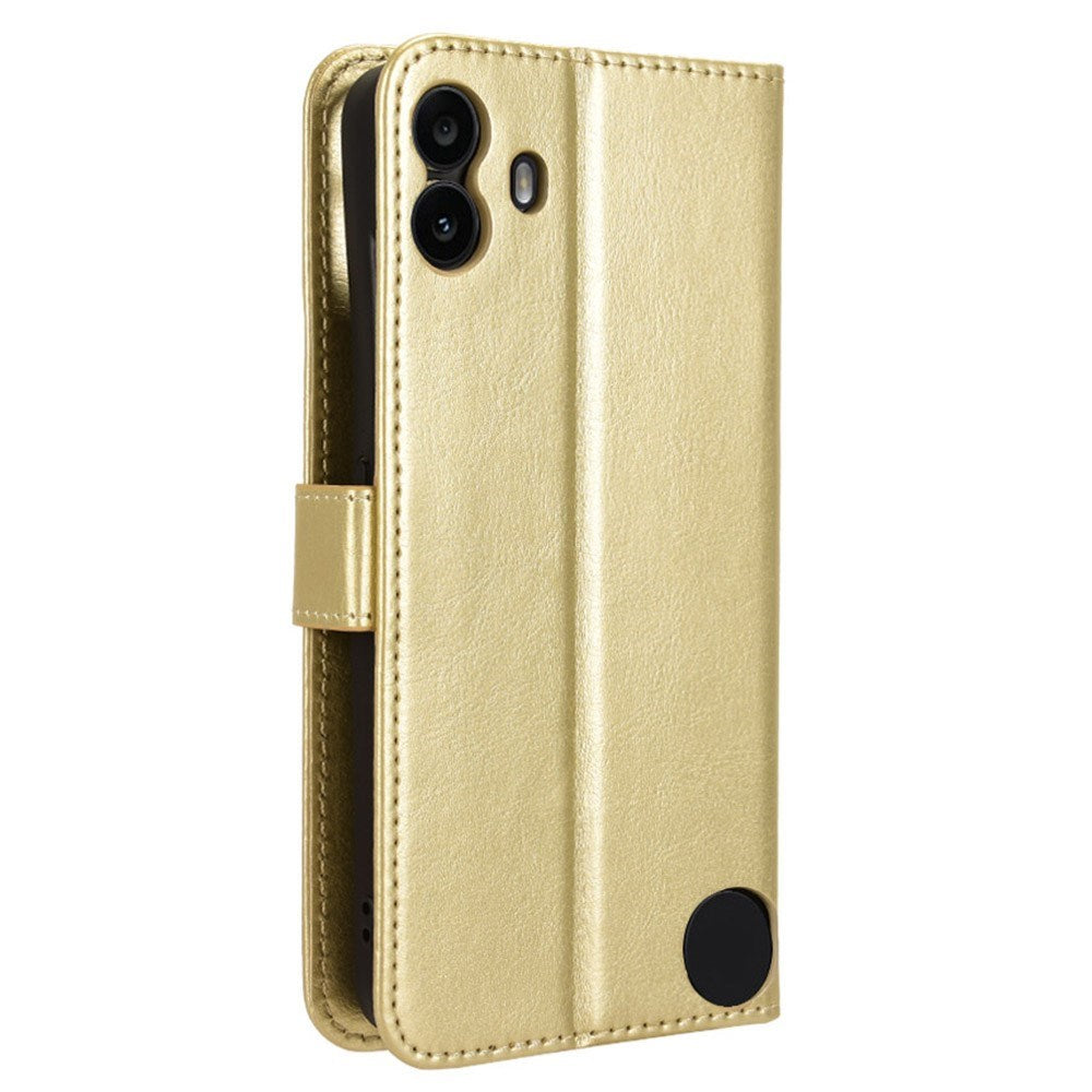 EIDERWOOD Nothing CMF Phone 1 Konstläder Flip Fodral m. Rem - Gull