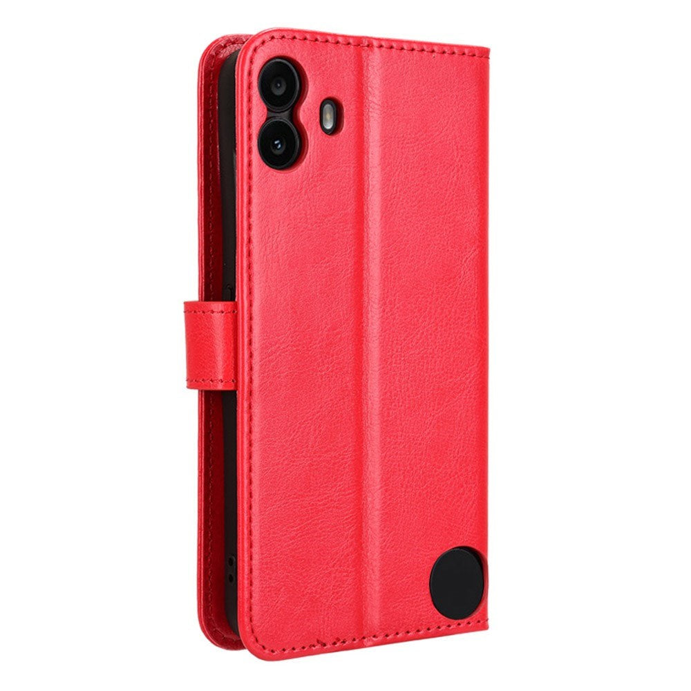 EIDERWOOD Nothing CMF Phone 1 Konstläder Flip Fodral m. Rem - Röd