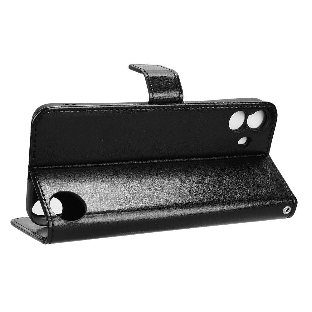 EIDERWOOD Nothing CMF Phone 1 Konstläder Flip Fodral m. Rem - Svart