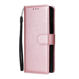 EIDERWOOD Samsung Galaxy Z Fold6 Konstläder Fodral m. Korthållare & Rem - Rosa
