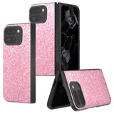 EIDERWOOD Google Pixel 9 Pro Fold (5G) Konstläder Glitter Skal - Rosa