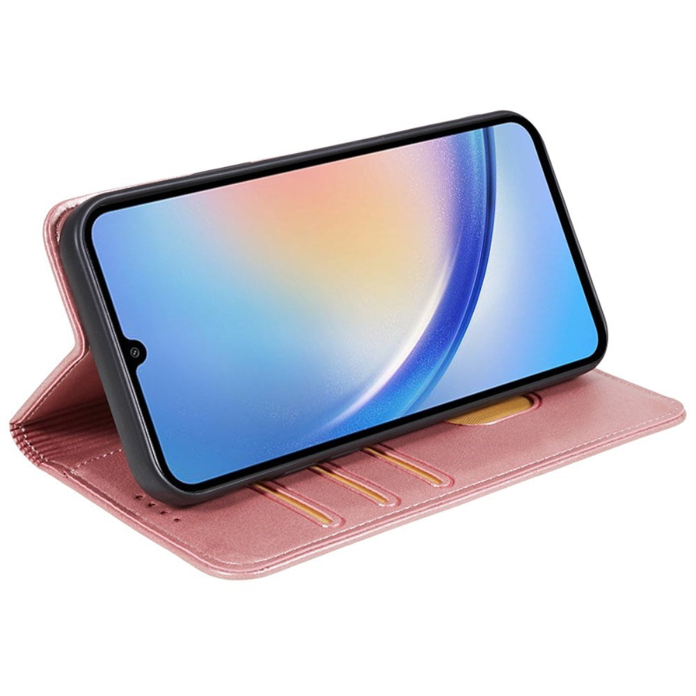 EIDERWOOD Samsung Galaxy A16 (4G/5G) Fodral med Plånbok - Konstläder - Rose Gold