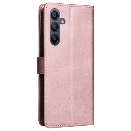 Samsung Galaxy A16 (4G/5G) Konstläder Plånboksfodral med Rem - Rose Gold