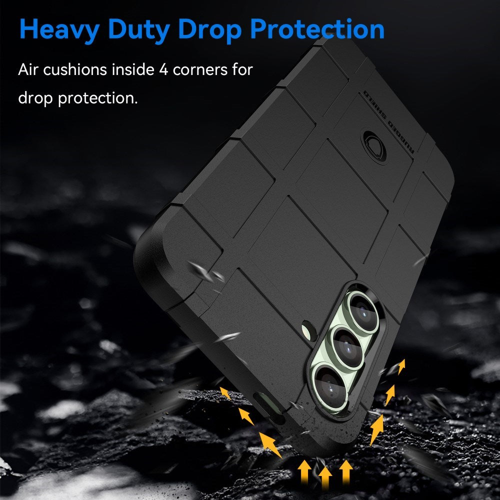 EIDERWOOD Samsung Galaxy S24 FE Rugged Shield Series Tåligt Skal - Svart