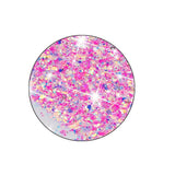 iPhone 16 Pro Max EIDERWOOD Flexibelt Plast Glitter Skal – Genomskinlig / Rosa